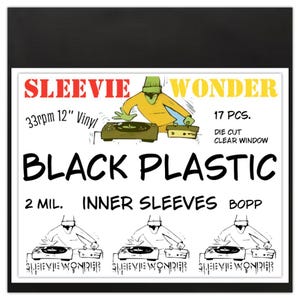 LP Black Plastic Inner Sleeves 2mil (17)