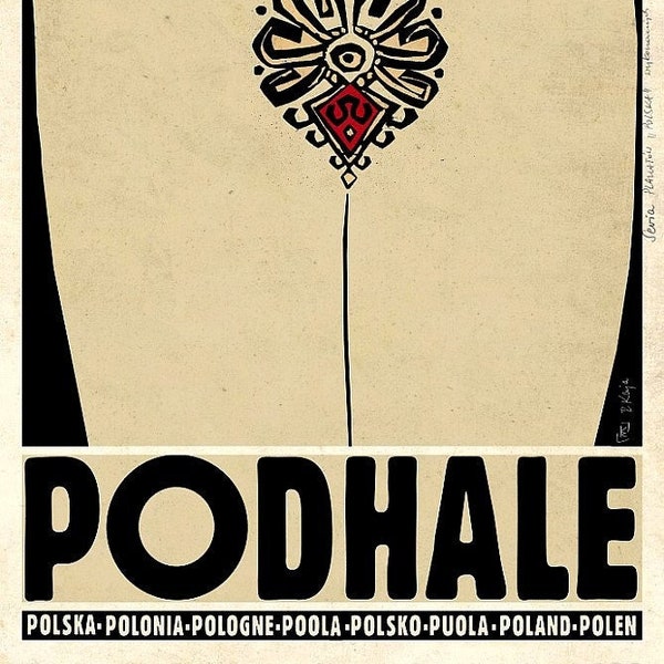 Poster 68x98 cm, Poland, Podhale, polish poster, Kaja