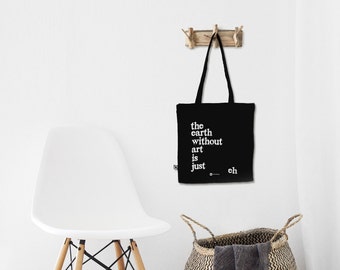 cotton tote bag black