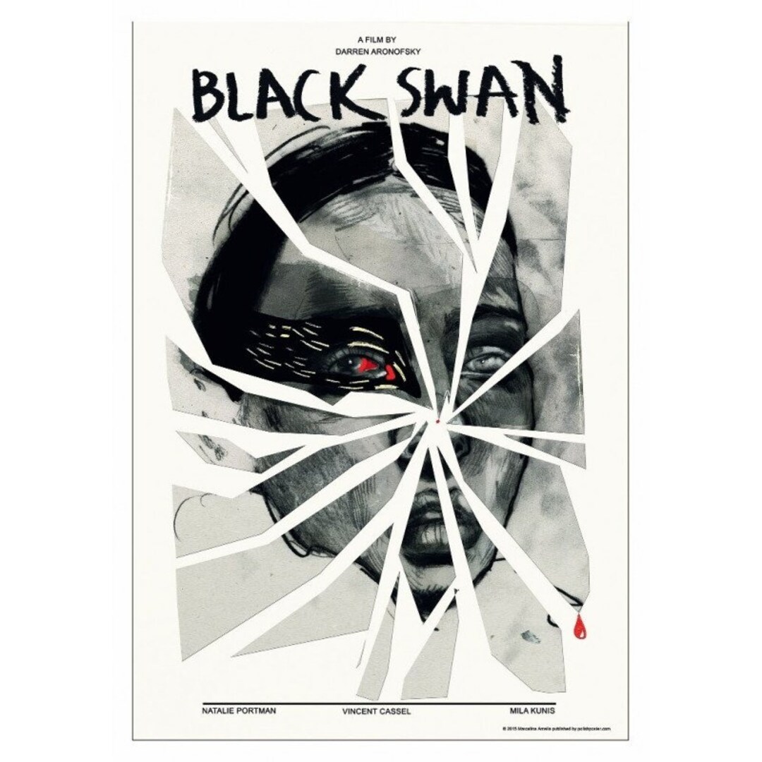 Black Swan Movie Postcard Art, Marcelina Amelia Polish Poster - Etsy
