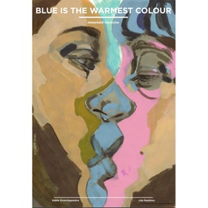 Carte postale Premium / Affiche polonaise 'Le bleu est la couleur la plus chaude' Mini poster / vintage 17x12 cm
