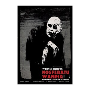 Postal Premium / Póster Polaco Wampir Nosferatu Mini póster / Vintage 17x12 cm