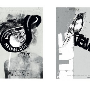 Postales Premium / Cartel polaco David Lynch películas / Mini póster / Vintage