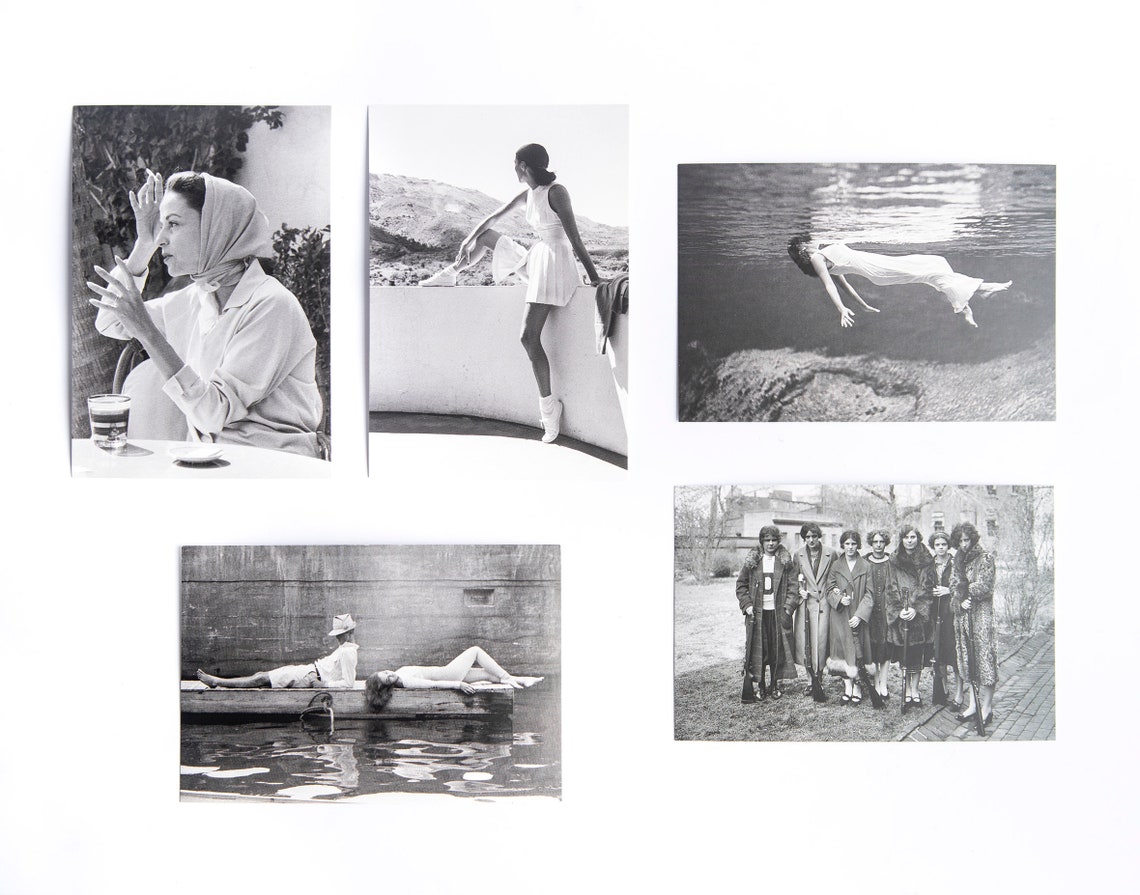 Set of 5 Postcards / Vintage Black and White Photography Retro Style/ Once Upon a Time in