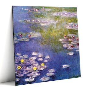 Nympheas at Giverny - Claude Monet - magnet 8x8cm / fine art