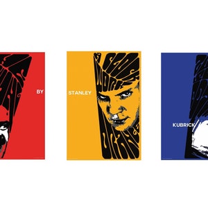 Cartes postales inspirées des films de Stanley Kubrick / The Shining, The Clockwork Orange, 2001: A Space Odyssey
