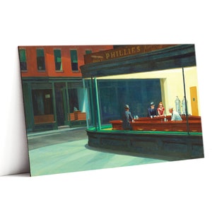 Nighthawks - Edward Hopper - Magnet 12x7 cm / fine art