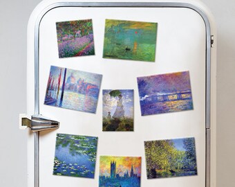 Juego de imanes para nevera; Claude Monet