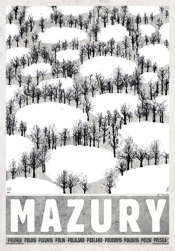 Poster 68x98 Cm Poland Mazury Polish Poster - Etsy