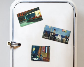 Edward Hopper 3 magnetenset