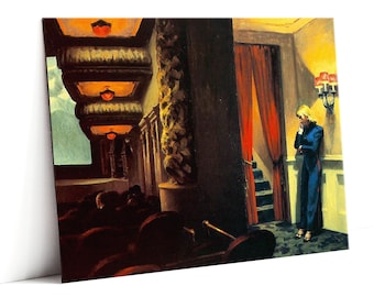 New York Movie - Edward Hopper - magneet 10 x 7,5 cm / beeldende kunst