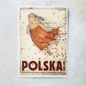 Verão Indiano, Alce, Carolers, Morango, Vodka, Outono, Boneco de Neve, Desenho Postal Premium: Polska Poland Polish Poster School Ryszard Kaja