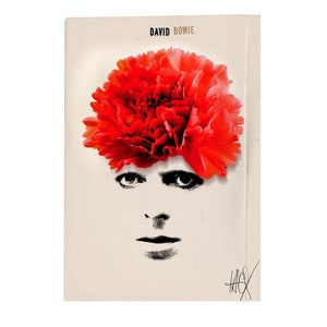 Carte postale premium / Poster polonais DAVID BOWIE Mini poster / vintage 17 x 12 cm