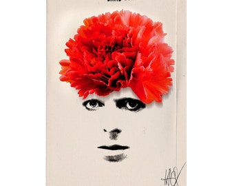 David Bowie Art Postcard: Jacek Staniszewski Design (17x12 cm)