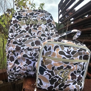 Yvechus Camo Backpack Set With Lunch Bag - Lightweight, Waterproof School Bookbag For Kids - View #7