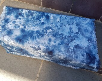 Scarf, shawl, wrap, hand dyed