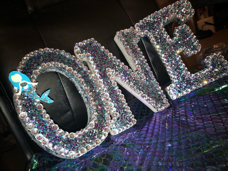 mermaid wooden letters mermaid birthday mermaid cake smash Mermaid letters mermaid sign mermaid bedroom