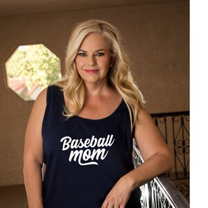 Baseball Mama Plus Size Tank Top, Baseball Mom Shirt, Süßes Baseball Shirt, Baseball Mama T-Shirt, Baseball Fan Shirt, Baseball Liebhaber Geschenk