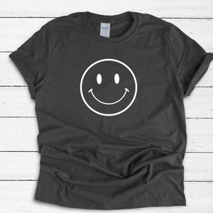 Smile Face Short Sleeve Tee Shirt