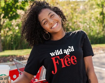Wild and Free T-Shirt: Boho Meditation Yoga Shirt