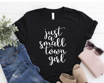 Juste une petite ville Fille Tee-shirt à manches courtes