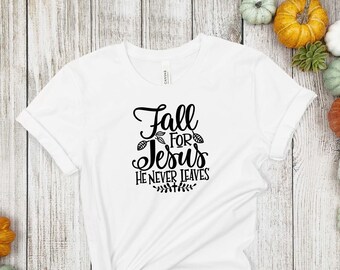 Camiseta "Enamórate de Jesús": Camiseta cristiana de Acción de Gracias para mujer