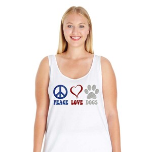 Peace Love Dogs Plus Size Tank Top