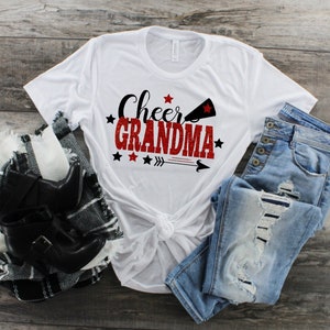 Cheer Grandma Unisex T-shirt, Cheer Family Shirts, Grandma T-shirt, Gift For Grandma, Cheer Grandma Tee, Cheer Tee, Grandma Shirt