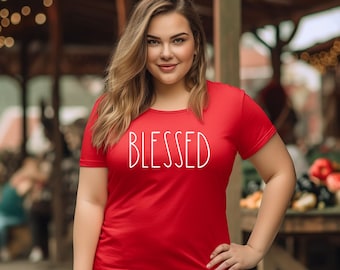 Blessed Tee, Religious T-Shirt, Thanksgiving Shirt, Christmas Tee, Short Sleeve Blessed Tee, Long Sleeve Tee, Blessed