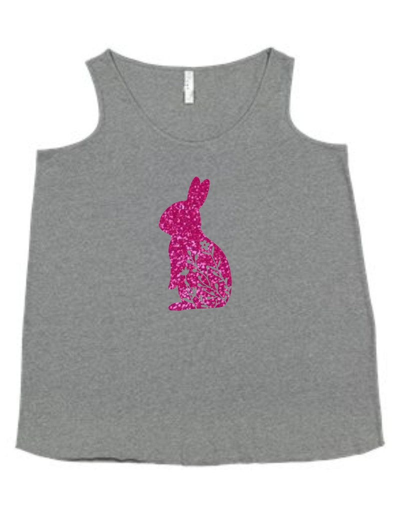 Easter Tank Tops For Women Plus Size Easter Tank Top Floral Rabbit Easter Tank Top