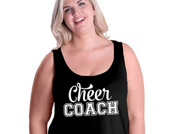Cheer Coach Plus Size Camiseta sin mangas