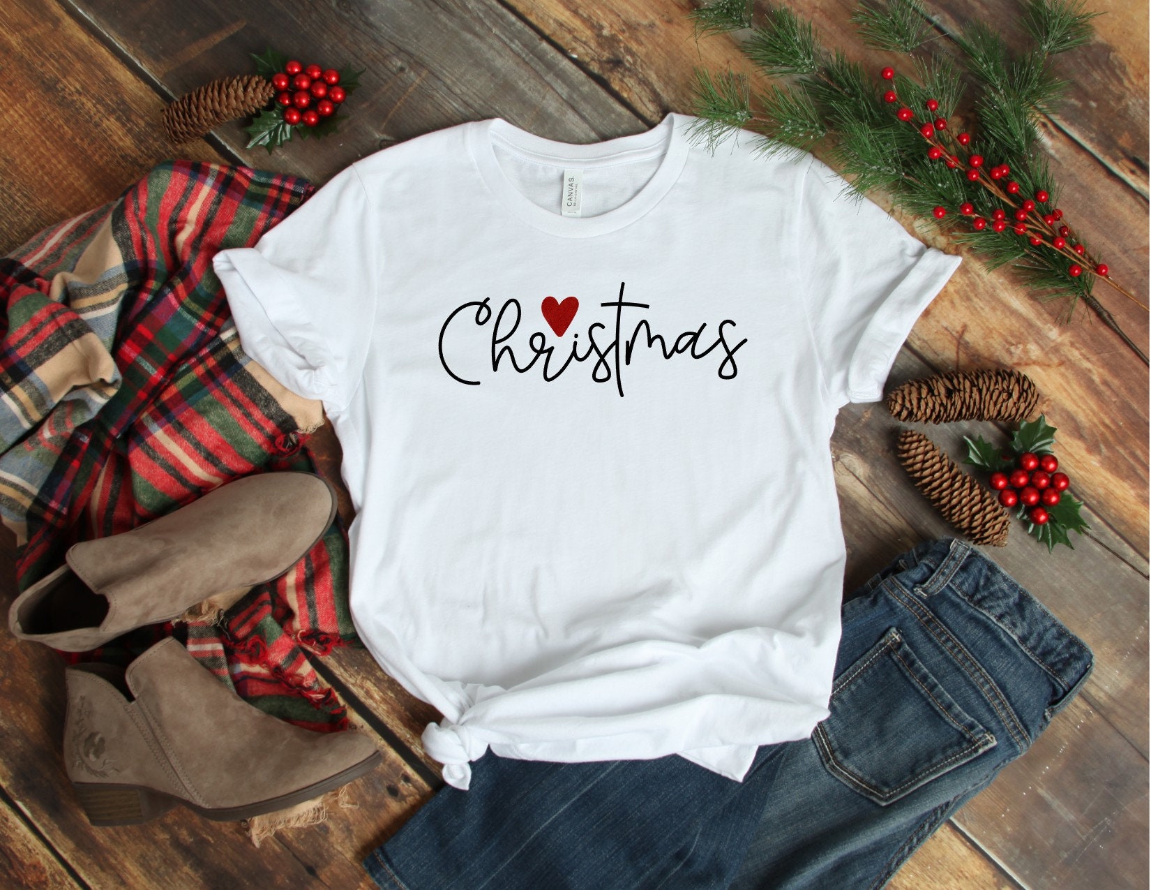 ChrisTmas Short Sleeve Shirt Cute Christmas T-Shirt Short | Etsy