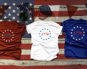 4. Juli T-Shirt, 1776 Shirt, Independence Day Shirt, Rot Weiß und Blau T-Shirt, Patriotisches T-Shirt