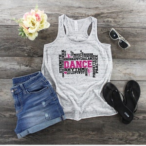 Dance Word Art Tank Top