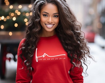 Camiseta FaLaLaLa, camiseta de Navidad, camisa de canción de Navidad, camisa de canción FaLaLaLa