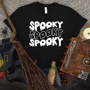 Spöksäsong-t-shirt: Halloween-spökt-t-shirt, unisex passform