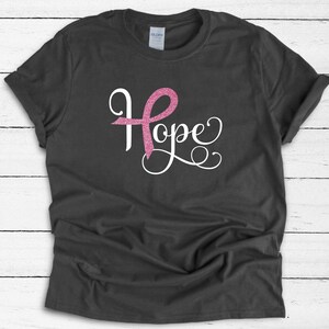 Cancer Awareness Shirt, Breast Cancer TShirt, Cancer Breast Ribbon Tee, Cancer T Shirt, Hope Cancer Shirts, Cancer Support Shirt, Cancer Tee