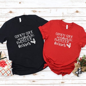 Candy Cane Wishes Short Sleeve Tee Shirt