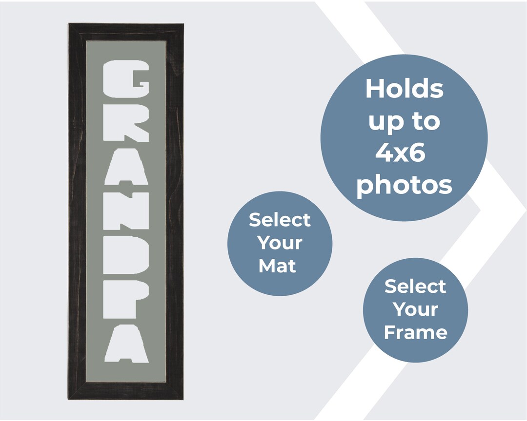 Grandpa Frame Collage Gift for Grandpa Custom Picture Frame Photo