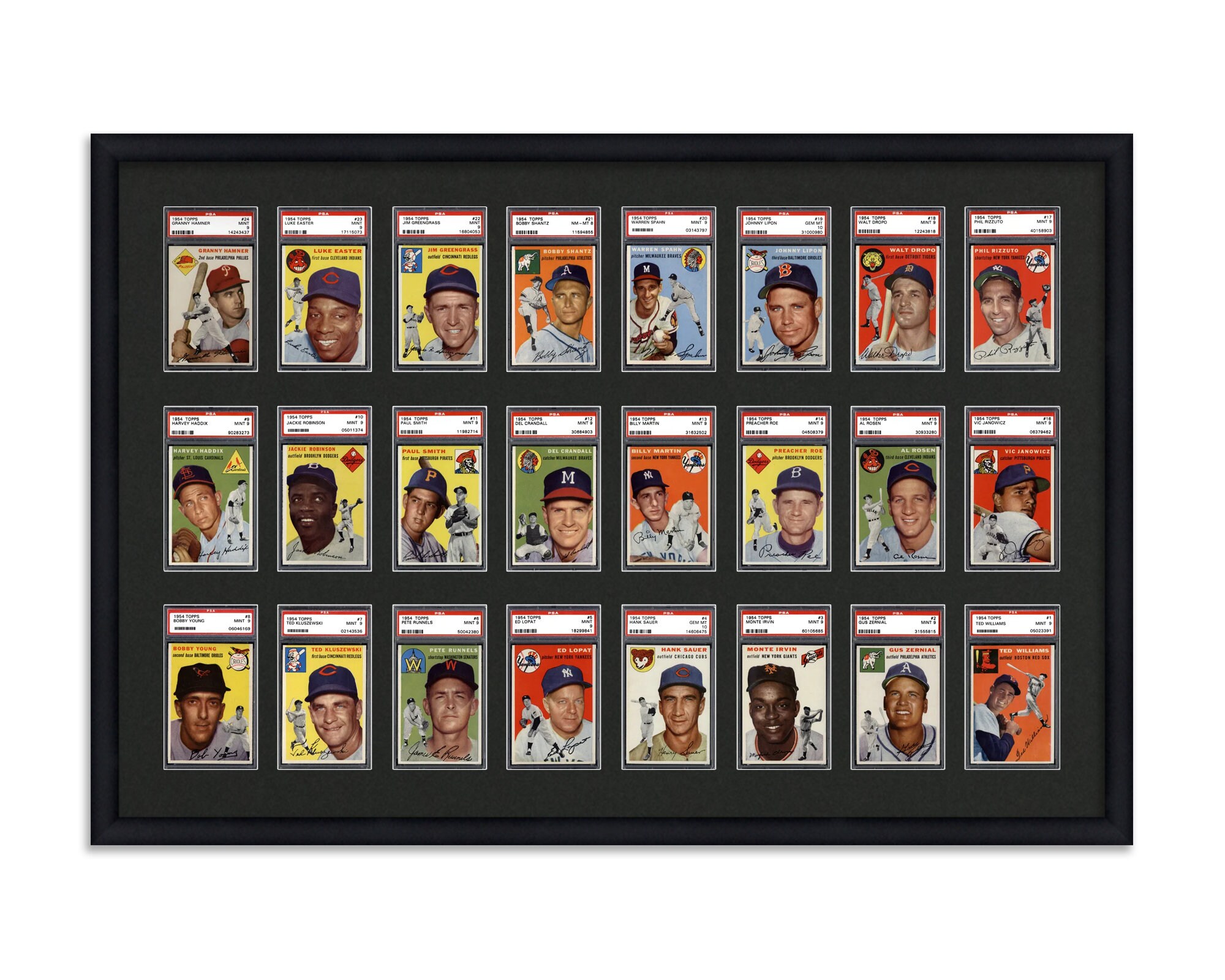 PSA Graded Card Frame Display 24 Opening Frame Fitted for 24 Etsy