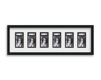 SGC Graded Card Frame Display 6 Opening Frame fitted for 6 SGC Graded Card Slabs | Baseball Card | Trading Card | Collectible Card