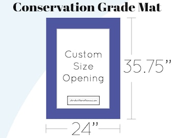 24x35.75 Mat Board - 24 x 35.75 Ikea Ribba Picture Frame Matboard for any size Photo