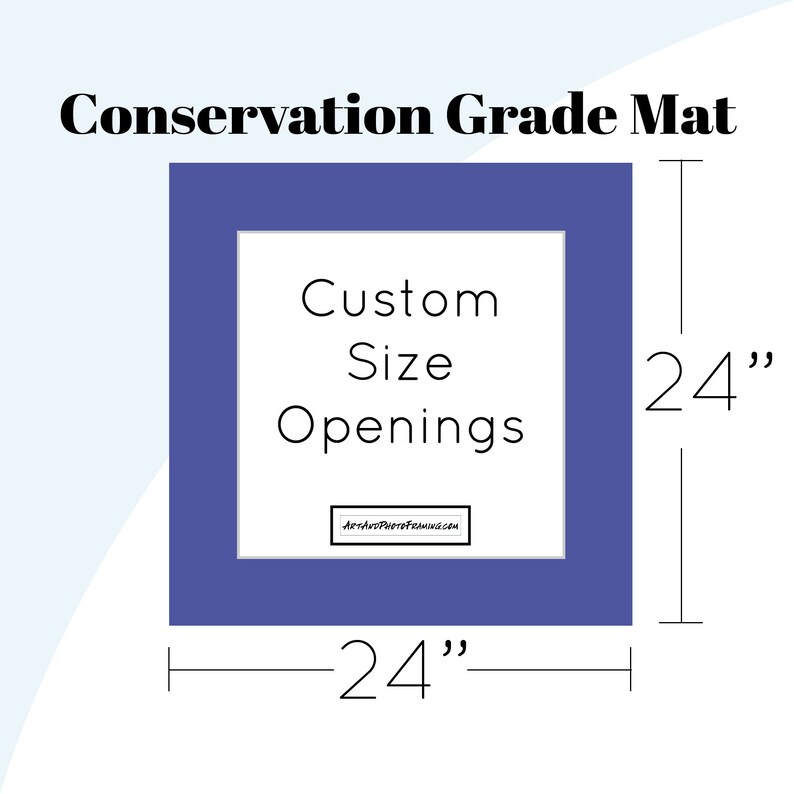 24x24 Mat Board 24 X 24 Picture Frame Matboard for Any Size Etsy