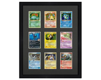 Pokemon Card Frame Display 9 Opening Frame fitted for 9 Toploader Card Sleeves | Baseball Card | Pokemon Card | Magic Card | Trading Card