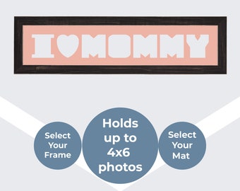 Mommy Personalized Frame Collage Word Art Mothers Day Gift for Mom Letter Photo Collage Frame Custom Picture Frame