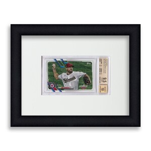 BGS Graded Card Frame Display One Opening Frame fitted for one BGS/BVG Graded Card Slab Baseball Card Trading Card Collectible Card White / Horizontal