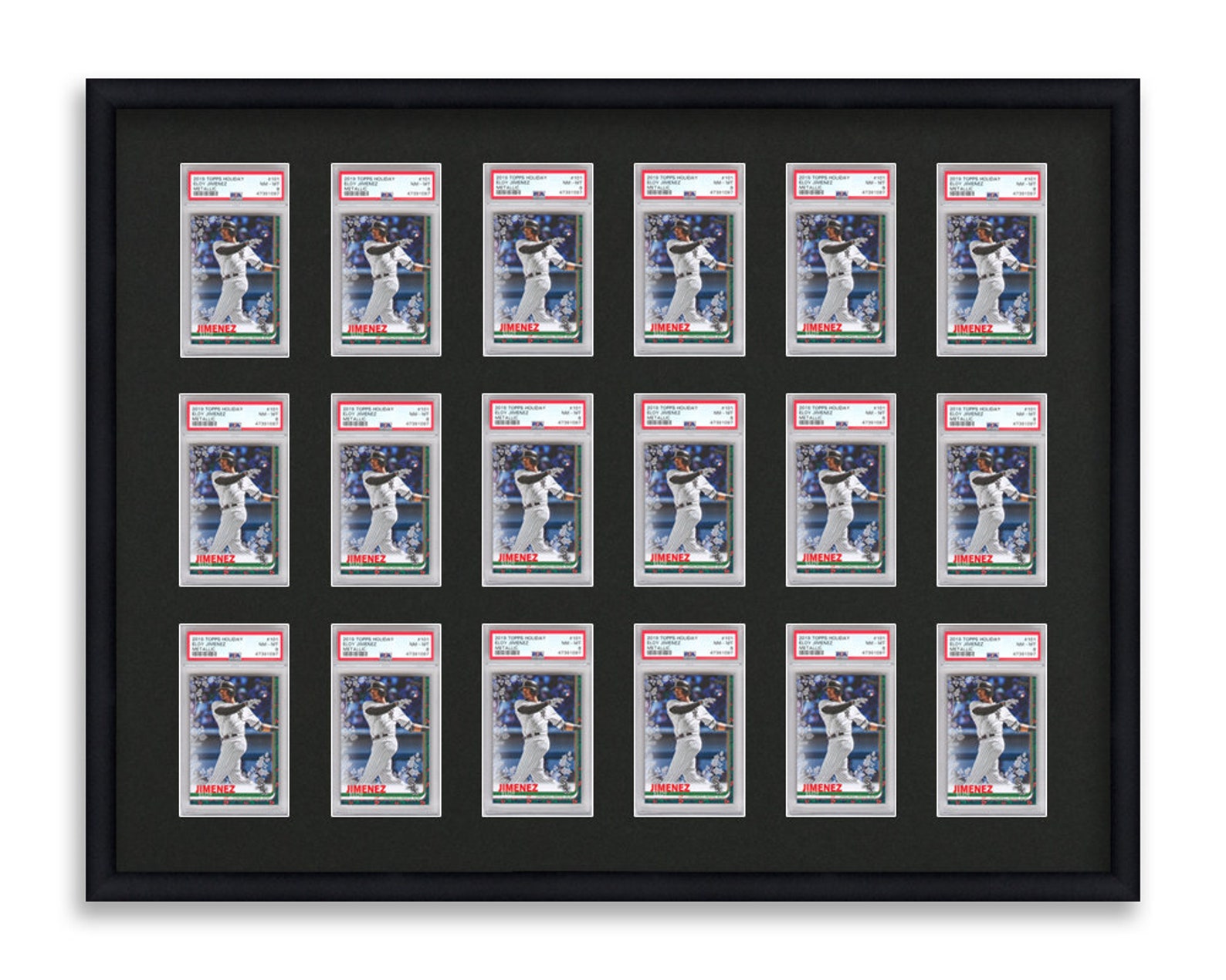 Psa Graded Card Frame Display 18 Opening Frame Fitted For 18 Etsy