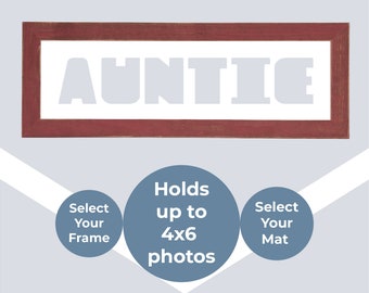 Auntie Custom Picture Frame Best Aunt Gift Letter Photo Collage Frame Multi Photo Frame Word Art Auntie Gifts Personalized Frame