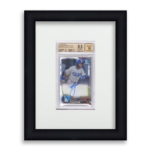 BGS Graded Card Frame Display One Opening Frame fitted for one BGS/BVG Graded Card Slab Baseball Card Trading Card Collectible Card White / Vertical