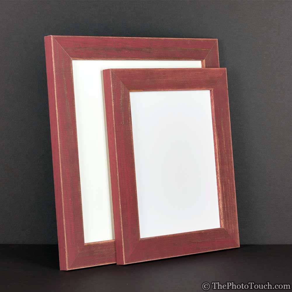 Hatteras Matted Boho Rustic Red Picture Frame - Craig Frames